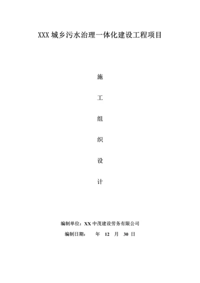 污水管网关键工程综合施工组织设计.docx