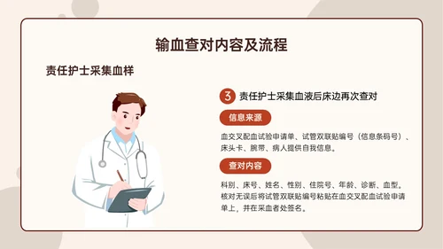 红色扁平插画输血安全管理PPT培训课件护理安全管理