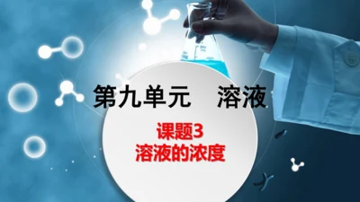 课题3 溶液的浓度-(共36张PPT)2023-2024学年九年级化学下册同步优质课件（人教版）