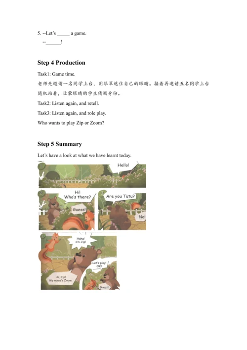 Unit 1 Hello Period 4教案