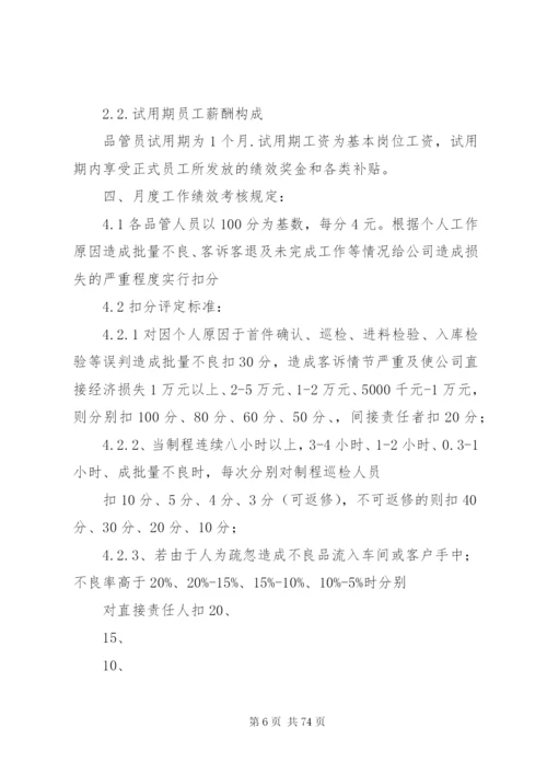 品管部管理规章制度.docx