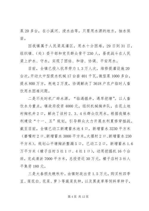 乡镇抗旱救灾工作汇报.docx