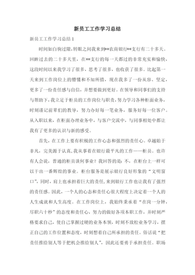 新员工工作学习总结.docx