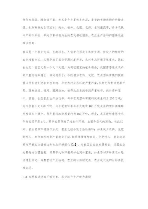 大数据下我国农村经济发展存在的问题与对策.docx