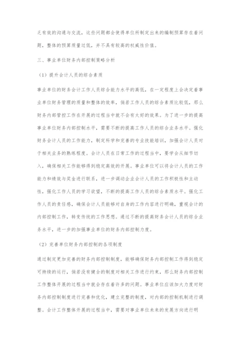 事业单位财务管理内部控制策略.docx