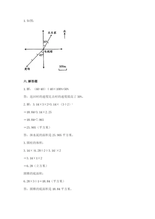 灯塔市六年级下册数学期末测试卷（考点梳理）.docx