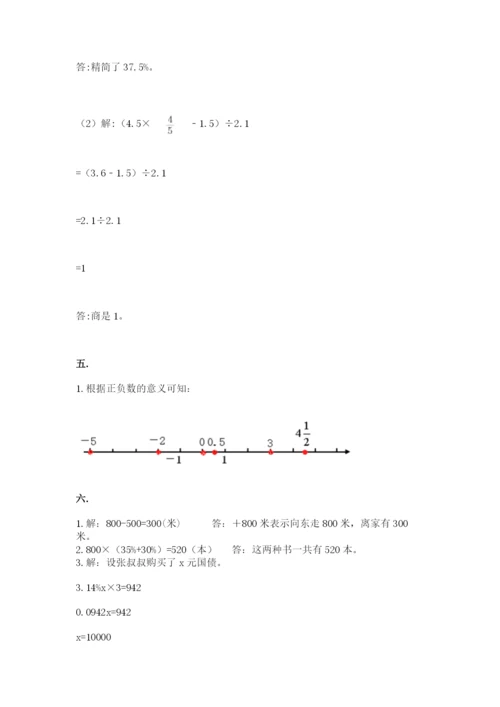 小学毕业班数学检测题精品【b卷】.docx