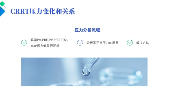 蓝色简约风crrt报警及处理培训课件护理医疗