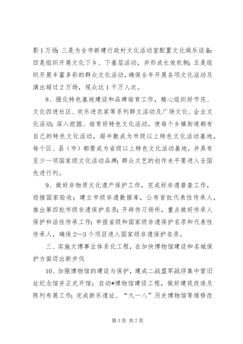 市文化新闻出版工作计划.docx