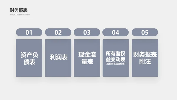 公司员工财务会计知识培训汇报PPT模板
