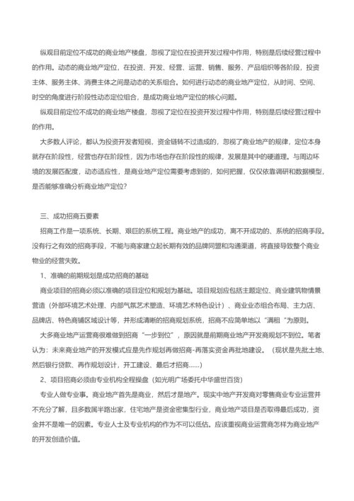 商业地产招商知识指导手册.docx