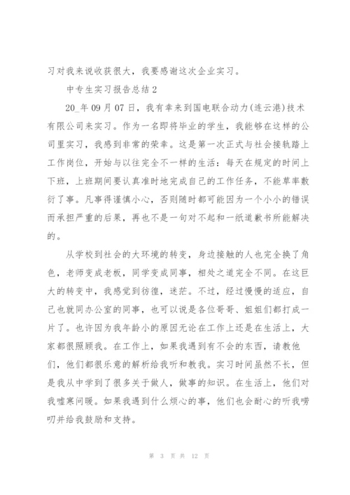 中专生实习报告总结5篇.docx