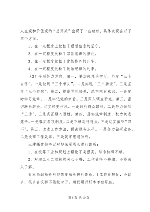 召开民主生活会情况汇报 (2).docx