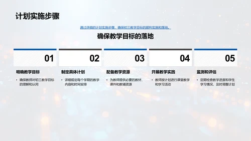 初三教学策略报告PPT模板