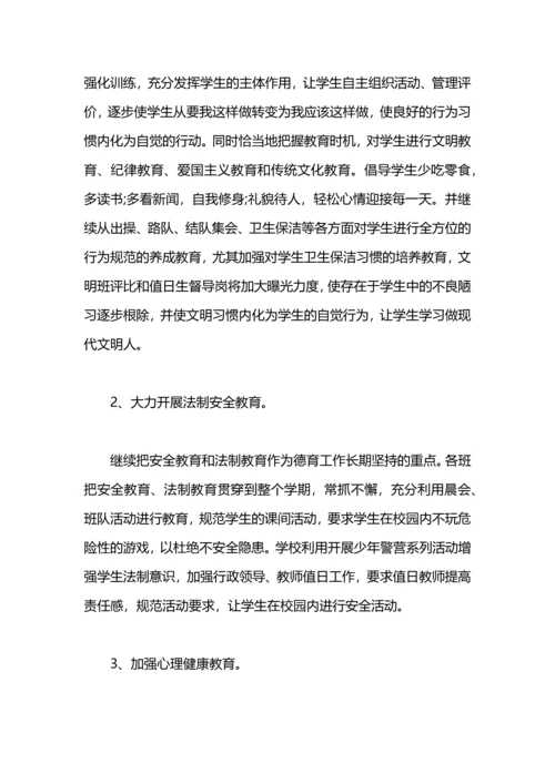 加强小学德育工作总结范文.docx