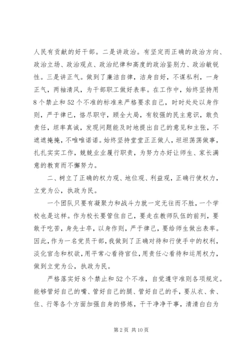 学校长党风廉政建设自查报告【精选】.docx