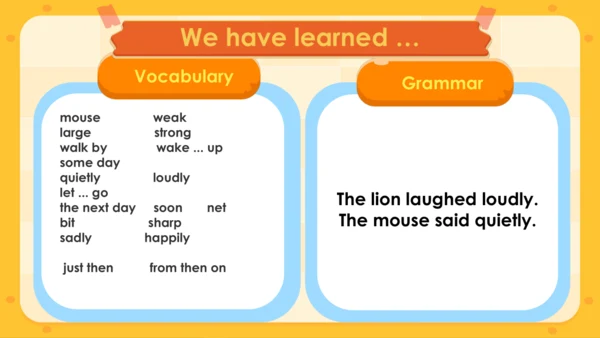 Unit 1 The lion and the mouse Period1（课件(共49张PPT)