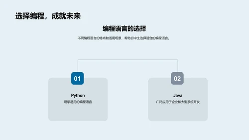 编程基础教学PPT模板