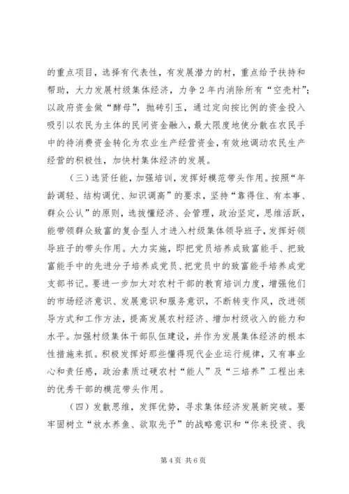 关于XX县区发展壮大村集体经济的思考 (2).docx