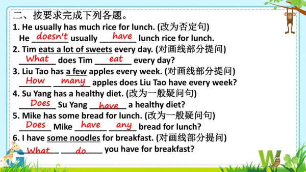 Unit3 A healthy diet.Cartoontime & Check out time 