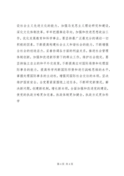 学习十六届四中全会体会有感 (2).docx