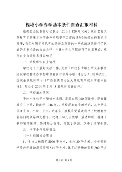 槐埝小学办学基本条件自查汇报材料 (3).docx