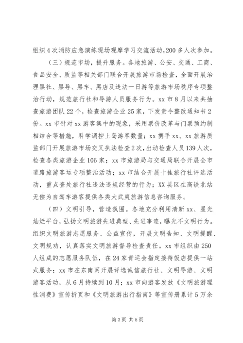 国庆节旅游市场检查工作汇报 (4).docx