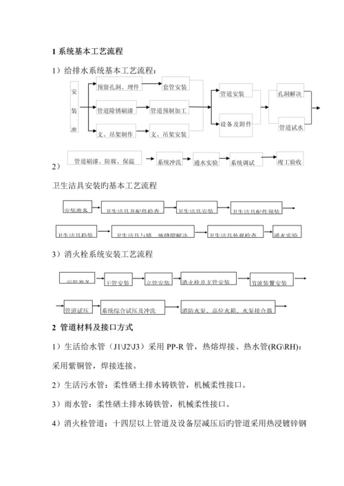 xx大厦给排水专题方案.docx