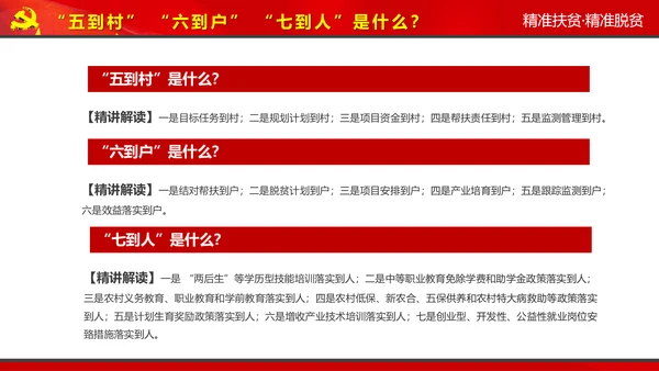 完整内容精准扶贫精准脱贫扶贫开发PPT