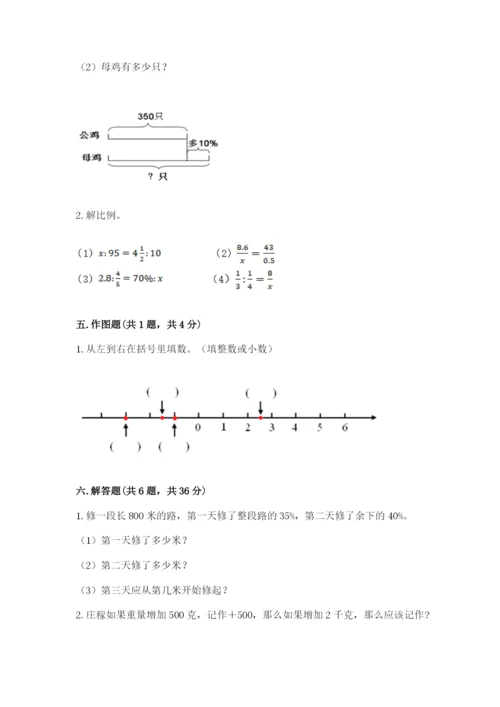 江源县六年级下册数学期末测试卷往年题考.docx