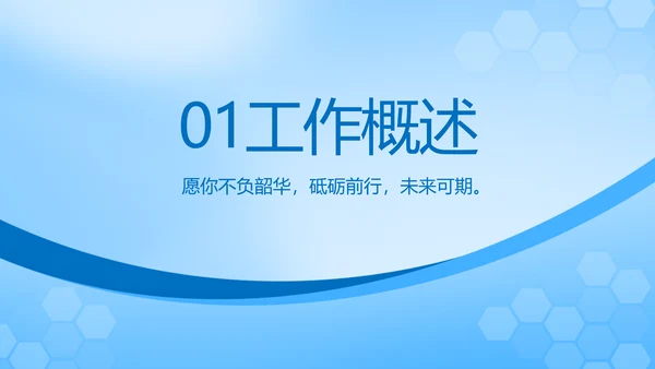 蓝色医院医疗工作总结汇报动态PPT
