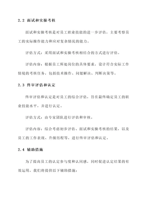 XX企业职业技能认定工作方案