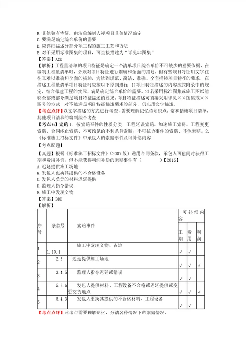 建设工程计价10分必考点共4页