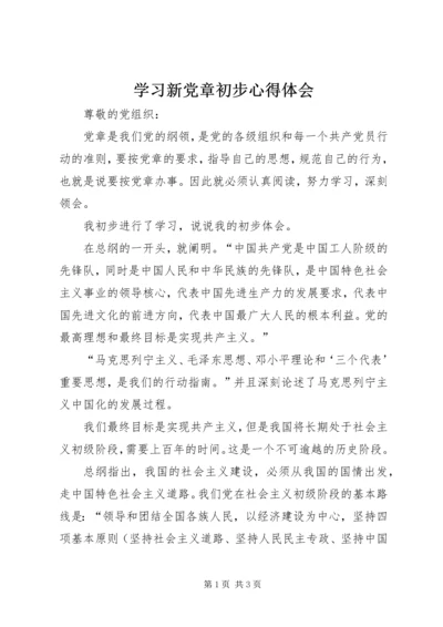 学习新党章初步心得体会 (8).docx