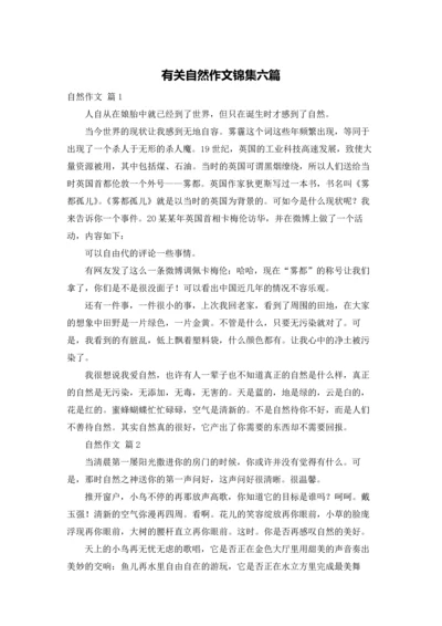 有关自然作文锦集六篇.docx