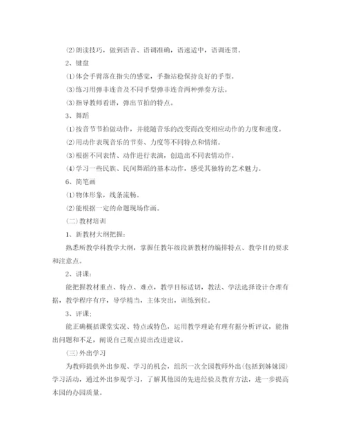 精编之教师培训计划精选范文1100字.docx