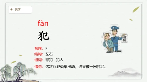 【2024秋季学期】11.一块奶酪  生字识记课件