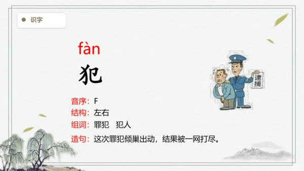 【2024秋季学期】11.一块奶酪  生字识记课件