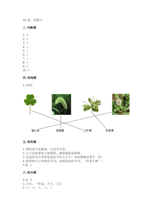 教科版一年级上册科学期末测试卷精品【巩固】.docx