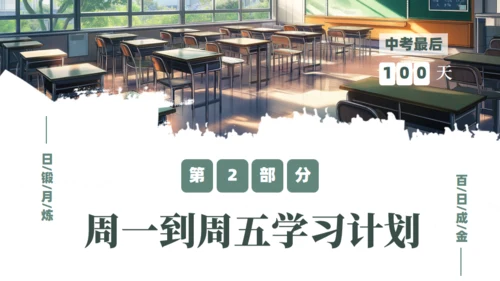 百日誓师明亮的课堂学习通用PPT模板