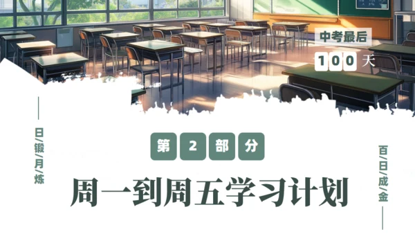 百日誓师明亮的课堂学习通用PPT模板