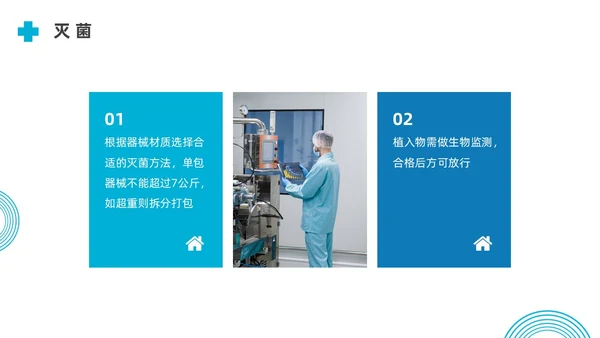 蓝色水彩简约商务外来器械的管理及处理流程培训PPT器械管理