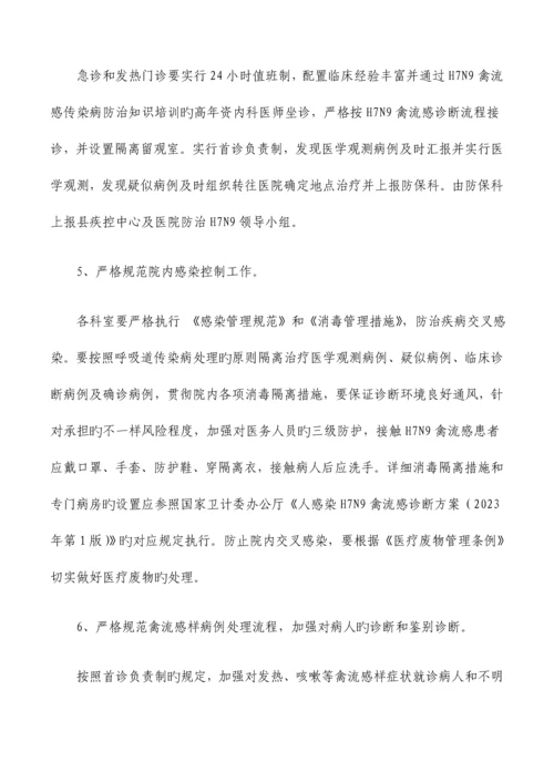 禽流感医疗救治应急方案.docx