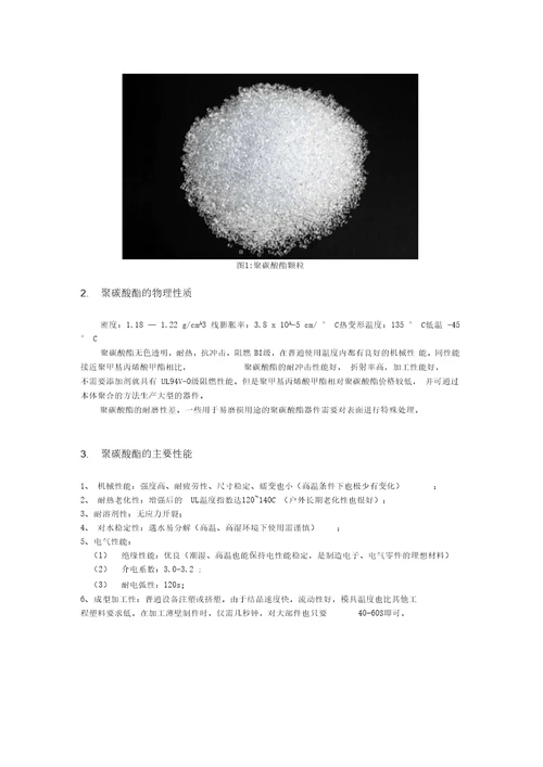 聚碳酸酯的性质和聚合方法