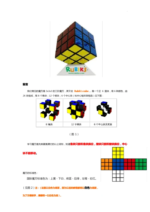 七步还原任何魔方及新手教学教程.docx