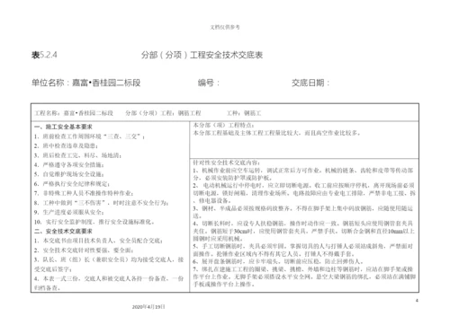 分部分项技术交底.docx