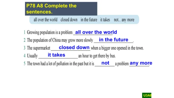 Module 9 Population Unit 2 writing课件  外研版八年级上册