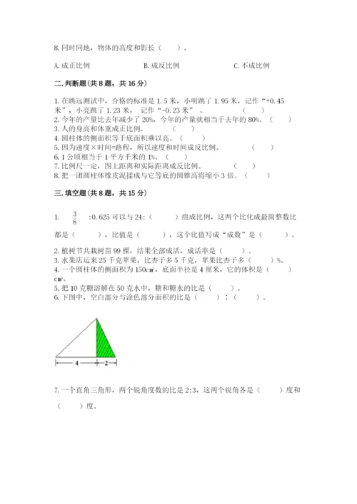 小升初数学期末测试卷（考点梳理）.docx