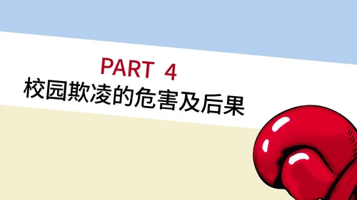 卡通风反对校园暴力教育汇报PPT模板