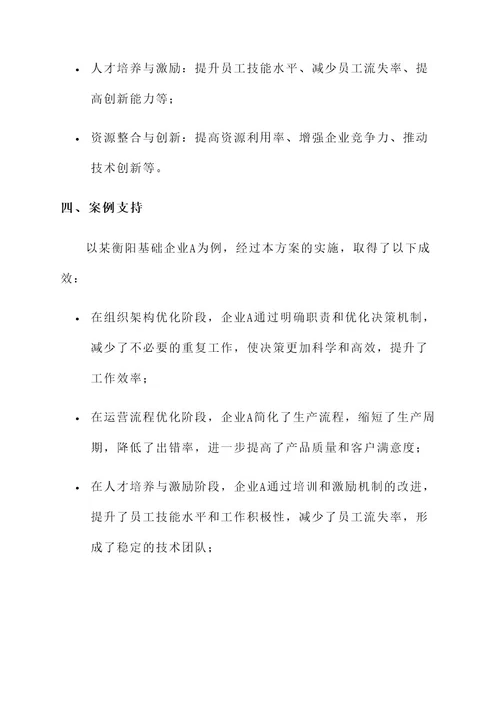 衡阳基础企业管理提升方案